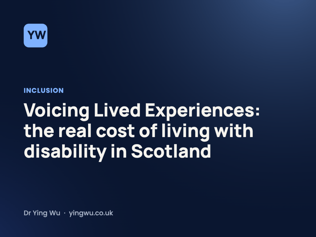 Voicing Lived Experiences: the real cost of living with disability in Scotland